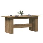 Masă de bucătărie, Stejar artizanal 180x90x76 cm lemn prelucrat GartenMobel Dekor