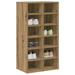 Pantofar, Stejar artizanal, 54x34x100,5 cm, lemn compozit GartenMobel Dekor