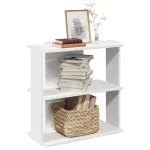 Bibliotecă cu 3 niveluri, alb 60x30x60 cm lemn prelucrat GartenMobel Dekor