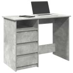 Birou, gri beton, 102x50x75 cm, lemn compozit GartenMobel Dekor