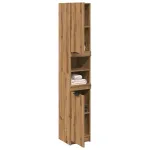 Dulap de baie, stejar artizanal, 32x34x188,5 cm, lemn prelucrat GartenMobel Dekor