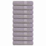 Prosoape de baie 10 buc Gri 100x150 cm 360 g/m² 100% bumbac GartenMobel Dekor