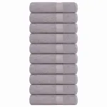 Prosoape de baie 10 buc Gri 100x150 cm 360 g/m² 100% bumbac GartenMobel Dekor