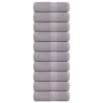 Prosoape de săpun 10 buc Gri 30x30 cm 360 g/m² 100% bumbac GartenMobel Dekor