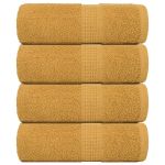 Prosoape pentru oaspeți 4 buc Aur 30x50 cm 360 g/m² 100% bumbac GartenMobel Dekor
