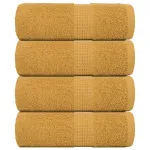 Prosoape pentru oaspeți 4 buc Aur 30x50 cm 360 g/m² 100% bumbac GartenMobel Dekor