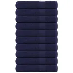 Prosoape pentru saună 10buc Albastru marin 360 g/m² 100% bumbac GartenMobel Dekor