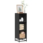 Bibliotecă, negru,33,5x33x107,5 cm, lemn prelucrat GartenMobel Dekor