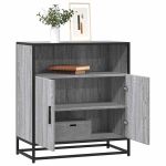 Bufetă gri Sonoma 68x35x76 cm din lemn prelucrat GartenMobel Dekor