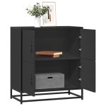 Bufetă neagră 68x35x76 cm lemn prelucrat GartenMobel Dekor