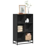 Bibliotecă, negru, 65,5x33x107,5 cm, lemn prelucrat GartenMobel Dekor