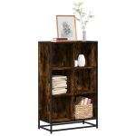 Bibliotecă, stejar fumuriu, 65,5x33x107,5 cm, lemn prelucrat GartenMobel Dekor