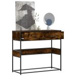 Măsuță consolă, stejar fumuriu, 90x35x80 cm, lemn prelucrat GartenMobel Dekor