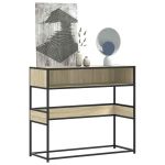 Măsuță consolă, stejar sonoma, 90x35x80 cm, lemn prelucrat GartenMobel Dekor