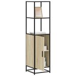 Dulapuru Stejar Sonoma 35,5x35x139 cm lemn și metal prelucrat GartenMobel Dekor