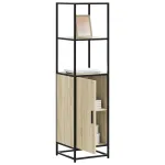 Dulapuru Stejar Sonoma 35,5x35x139 cm lemn și metal prelucrat GartenMobel Dekor