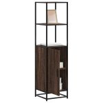 Dulapuru stejar maro 35,5x35x139 cm lemn și metal prelucrat GartenMobel Dekor