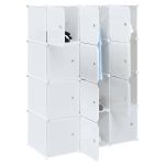 Organizator cuburi depozitare cu 12 cuburi și tije de agățat PP GartenMobel Dekor