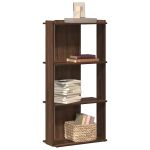 Bibliotecă 3 niveluri, stejar maro 60x30x120 cm, lemn prelucrat GartenMobel Dekor