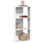 Bibliotecă cu 3 niveluri, alb, 60x30x120 cm, lemn de prelucrare GartenMobel Dekor