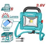 TOTAL - LAMPA PORTABILA 3.6V, INCARCARE USB PowerTool TopQuality