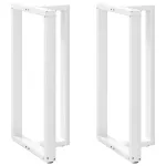 Picioare pentru masă de bar în formă de T 2 buc alb oțel GartenMobel Dekor