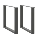 Picioare pentru măsuță de cafea în formă U 2 buc Antracit Oțel GartenMobel Dekor