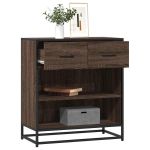 Bufetă Stejar maro 68x35x76 cm Lemn prelucrat GartenMobel Dekor