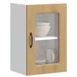 Dulap bucătărie cu ușă sticlă Kalmar lemn de stejar artificial GartenMobel Dekor