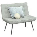 Bancă gri deschis 110x74x84 cm catifea GartenMobel Dekor