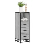 Dulap de baie, gri sonoma, 65x33x60 cm, lemn prelucrat GartenMobel Dekor