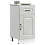 Dulap de bază de bucătărie „Kalmar” Lemn prelucrat gri beton GartenMobel Dekor