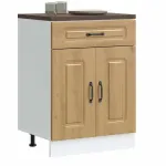 Dulap de bază de bucătărie „Kalmar” stejar artizanal lemn GartenMobel Dekor