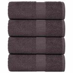Lavete 4 buc Antracit 15x21 cm 360 g/m² 100% bumbac GartenMobel Dekor