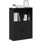 Bibliotecă Stejar negru 60x24x85 cm Lemn prelucrat GartenMobel Dekor