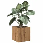 Cutie de jardiniera Stejar Artizanal 40x40x40 cm Lemn prelucrat GartenMobel Dekor