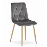 Scaun bucatarie/living, Artool, Libra, catifea, metal, gri, 45x54x86.5 cm GartenVIP DiyLine