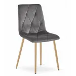 Scaun bucatarie/living, Artool, Libra, catifea, metal, gri, 45x54x86.5 cm GartenVIP DiyLine