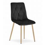 Scaun bucatarie/living, Artool, Libra, catifea, metal, negru, 45x54x86.5 cm GartenVIP DiyLine
