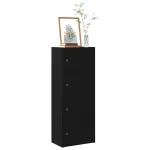 Bibliotecă Stejar negru 40x24x102 cm Lemn prelucrat GartenMobel Dekor