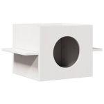 Casă pentru pisici albă 51x35x30 cm din lemn masiv de pin GartenMobel Dekor