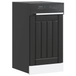 Panou pentru mașină de spălat vase „Lucca” lemn negru prelucrat GartenMobel Dekor
