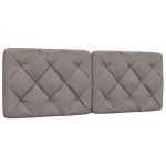 Pernă pentru tăblie de pat, gri taupe, 140 cm, material textil GartenMobel Dekor