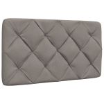 Pernă pentru tăblie de pat, gri taupe, 90 cm, material textil GartenMobel Dekor