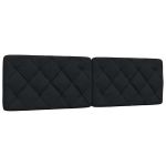 Pernă pentru tăblie de pat, negru, 180 cm, material textil GartenMobel Dekor