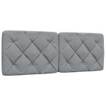 Pernă tăblie de pat, gri deschis, 120 cm, material textil GartenMobel Dekor