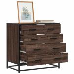 Dulap cu sertar, stejar maro, 70x41x70 cm, lemn prelucrat GartenMobel Dekor