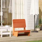 Scaun de grădină, maro ceruit, 60x64x70,5 cm, lemn masiv de pin GartenMobel Dekor