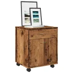 Dulap cu roți, lemn vechi, 45x38x54 cm, lemn prelucrat GartenMobel Dekor