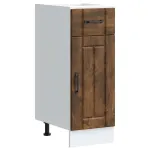 Dulap de bază de bucătărie „Lucca” din lemn de stejar afumat GartenMobel Dekor